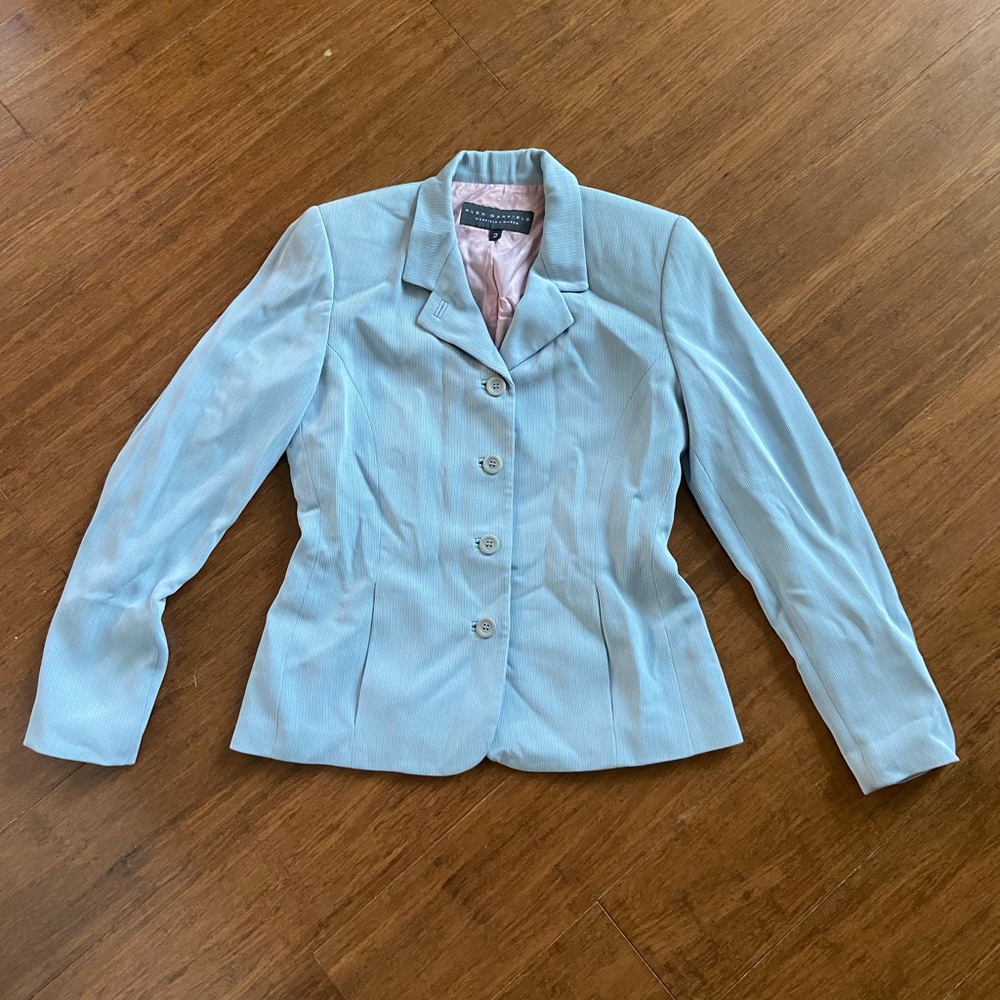 light blue blazer